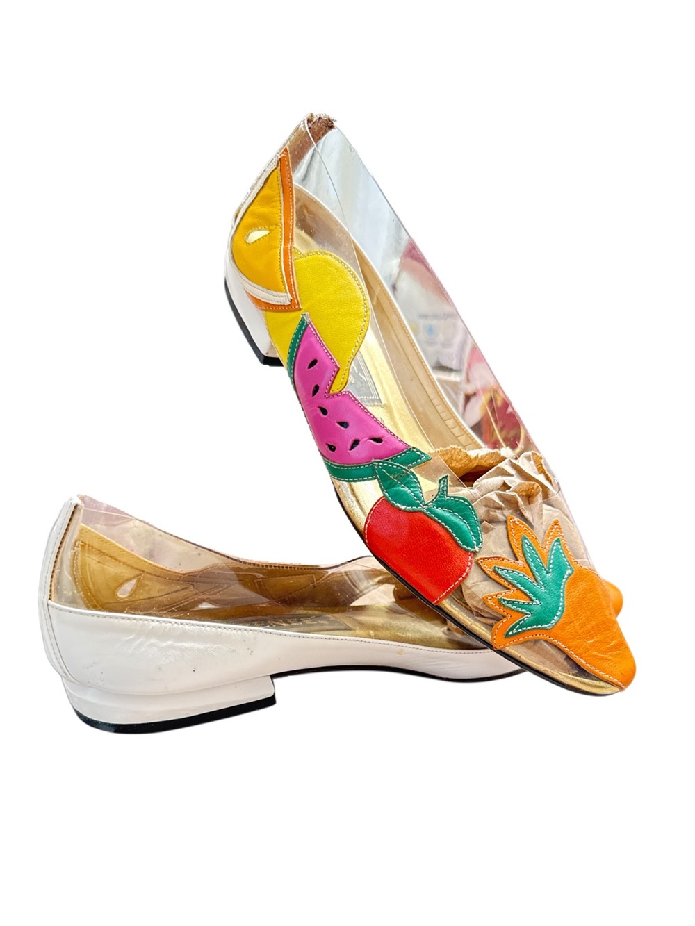 J.RENNE’ VINTAGE FRUIT SALAD TRANSPARENT FLATS